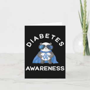 Panda Diabetic Type 1 Diabetes Awareness Support K Card