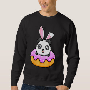 Panda Doughnut Easter Day Rabbit Bunny Ears 3 Sweatshirt