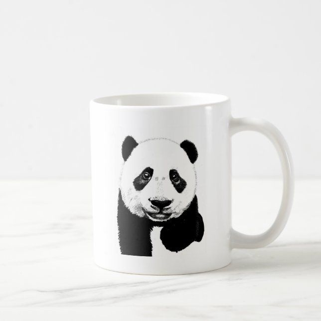Panda drawing coffee mug (Right)