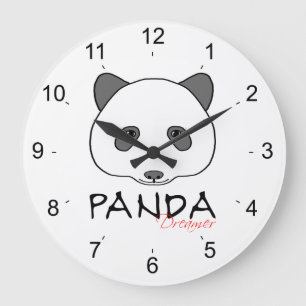 Panda Dreamer Large Clock