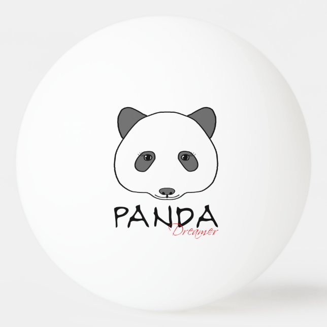 Panda Dreamer Ping Pong Ball (Front)
