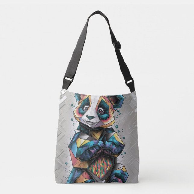 Panda Dreams: Conquer the Impossible Crossbody Bag (Front)