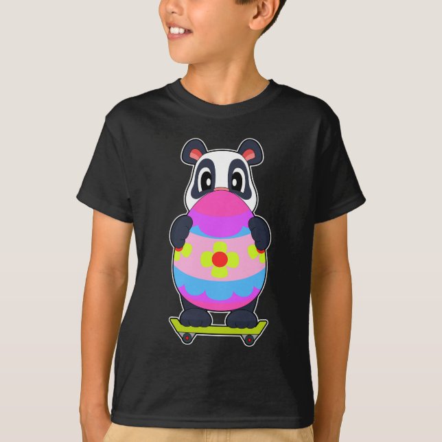 Panda Easter Skateboard T-Shirt (Front)