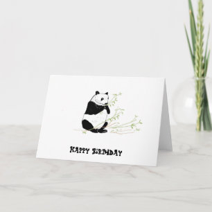 Panda Eating Card