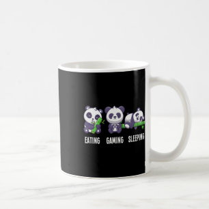 Panda Eating Gaming Sleeping For Multiplayer Game Coffee Mug