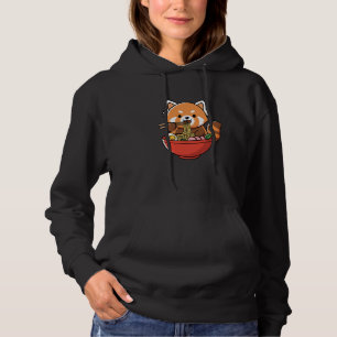 Panda Eating Ramen Cute Kawaii Noodle Anime Cartoo Hoodie