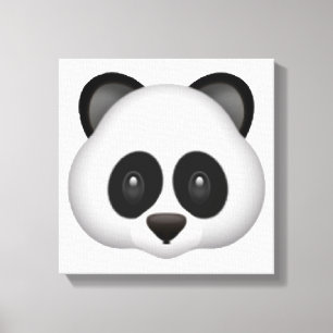 Panda - Emoji Canvas Print