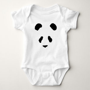 Panda Face Baby Bodysuit