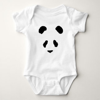 Panda Face Baby Bodysuit