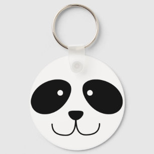 Panda Face Keychain