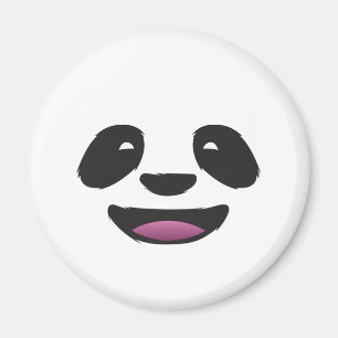 Panda face magnet