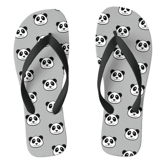 Panda Face Pattern Jandals (Footbed)
