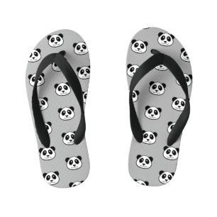 Panda Face Pattern Kid's Jandals