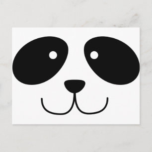 Panda Face Postcard