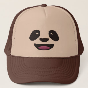 Panda face trucker hat