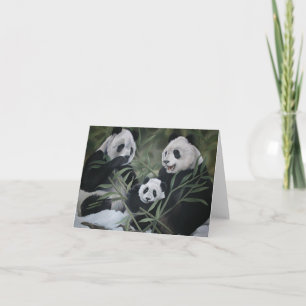 Panda Family Card