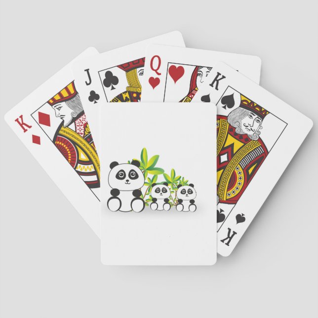 Panda Family Playing Cards (Back)