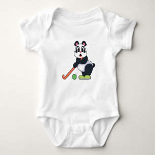 Panda Field hockey Field hockey stick Baby Bodysuit