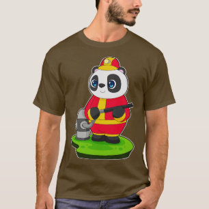 Panda Firefighter Fire hose 2 T-Shirt