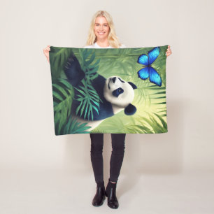 Panda  Fleece Blanket, 30"x40" Blanket