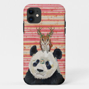 PANDA & FLORAL ANTLER OWLS Case-Mate iPhone CASE