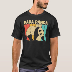 Panda For Men Boys Dad Panda Bear Animal T-Shirt