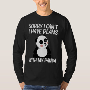 Panda For Men Women Black White Bear Cub 2 T-Shirt