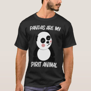 Panda For Men Women Black White Bear Cub T-Shirt