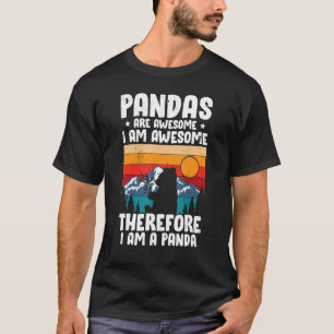 Panda For Men Women Boys Girls Panda Bear T-Shirt