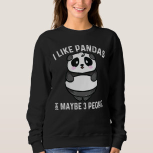 Panda For Men Women Cute Panda Bear Animal Sweatshirt