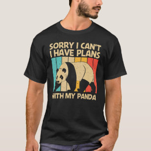 Panda For Men Women Panda Bear Animal 2 T-Shirt