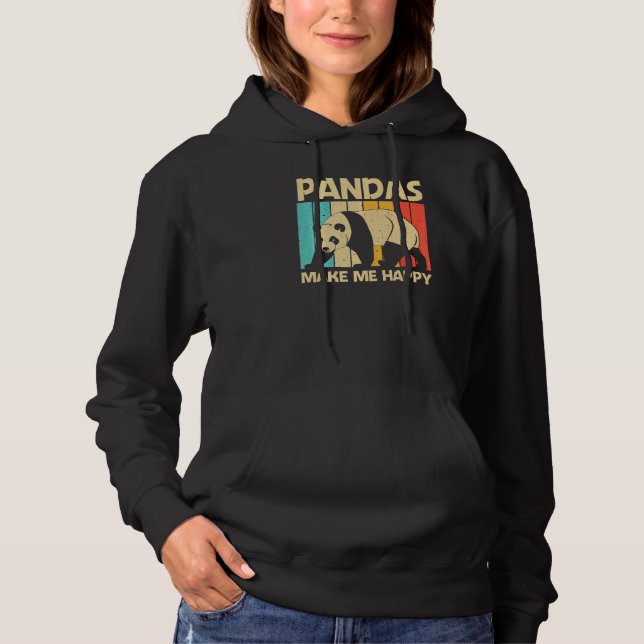 Panda For Men Women Panda Bear Animal Hoodie (Front)