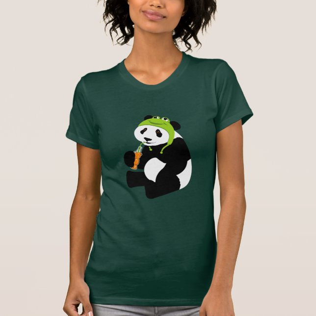 Panda Frog Hat T-Shirt (Front)