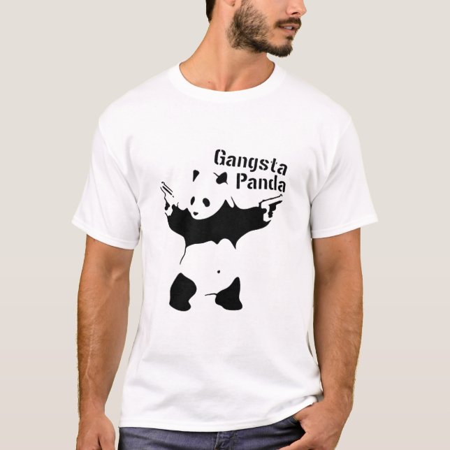 panda gangsta T-Shirt (Front)