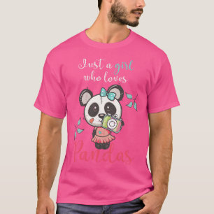 Panda Girl Animal Gift Cute Panda Bear T-Shirt