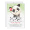 Panda Girl Baby Shower Invitation