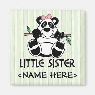 Panda Girl Little Sister Magnet