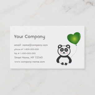 Panda Go Green Business Card