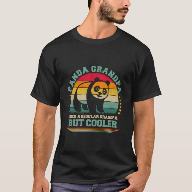 Panda Grandpa Like A Regular Grandpa Father'S Day T-Shirt (Front)