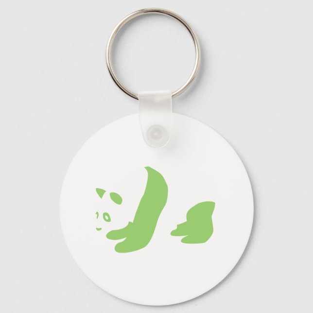 Panda (Green) Key Ring (Front)