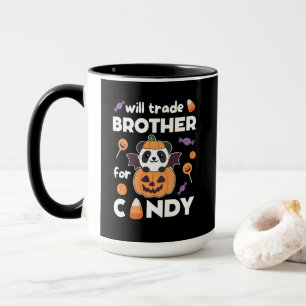 Panda Halloween Trade Brother For Candy Mug