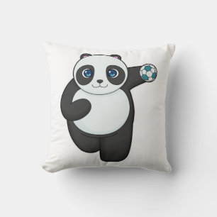 Panda Handball player Handball Cushion