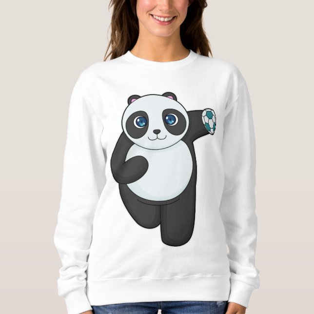 Panda Handball player Handball Sweatshirt (Front)