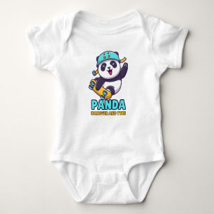 Panda hangover and tyke baby bodysuit