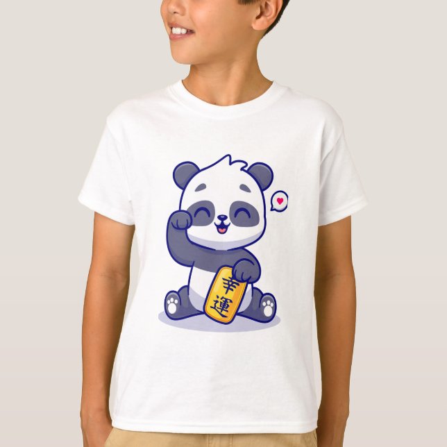 Panda happy t-shirt (Front)