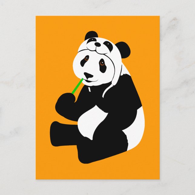 Panda Hat Postcard (Front)