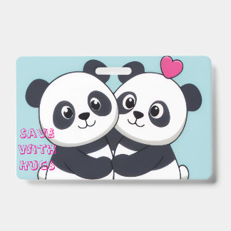 Panda Hug Budget Notebook – Cute Planner for Savin ID Badge