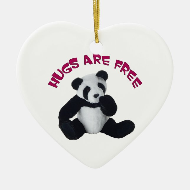 Panda hug Ornament (Front)
