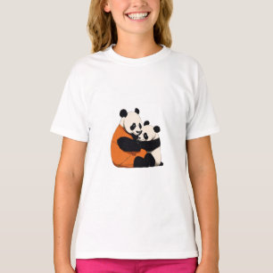 Panda Hugging Design – Cute & Heartwarming T-Shirt