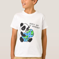 Panda hugs the earth / earthday